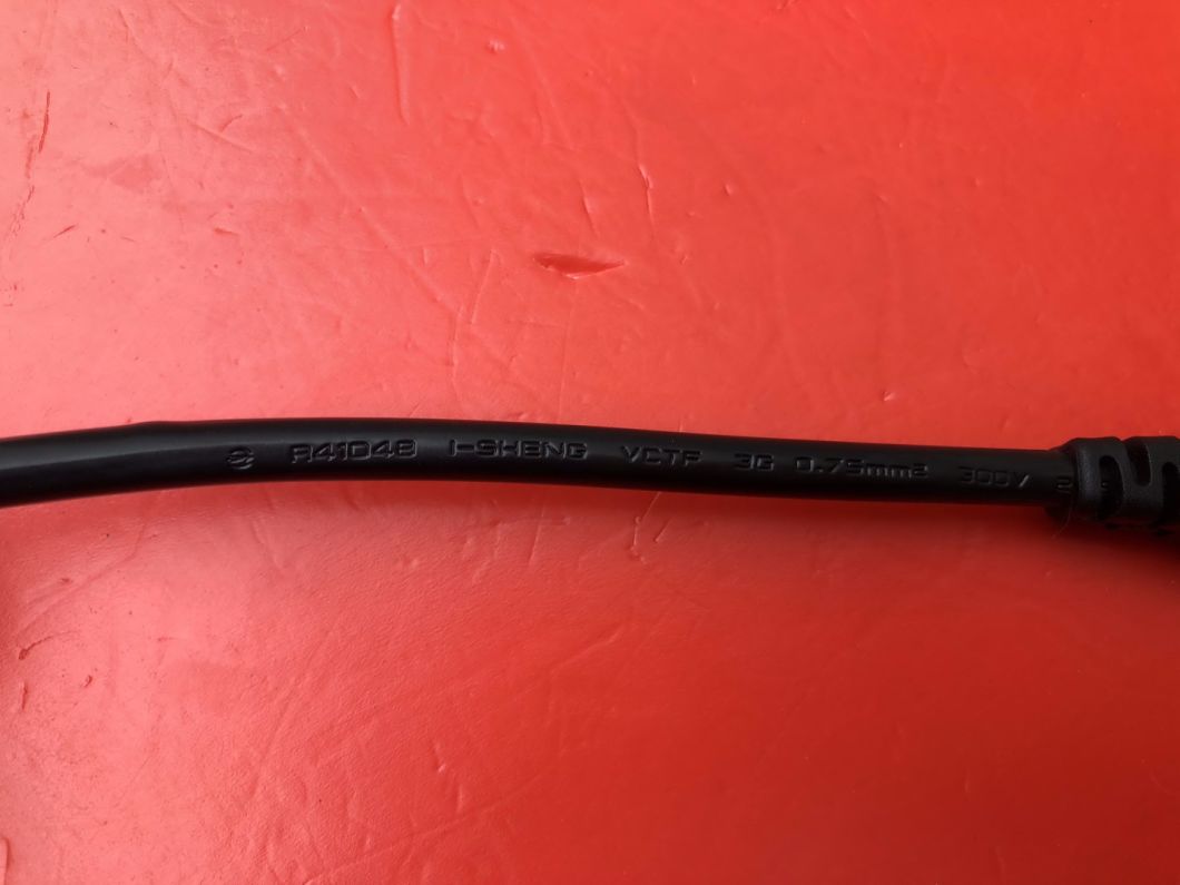 1.8m Black JIS 3pin PSE Power Cord with Stripped End