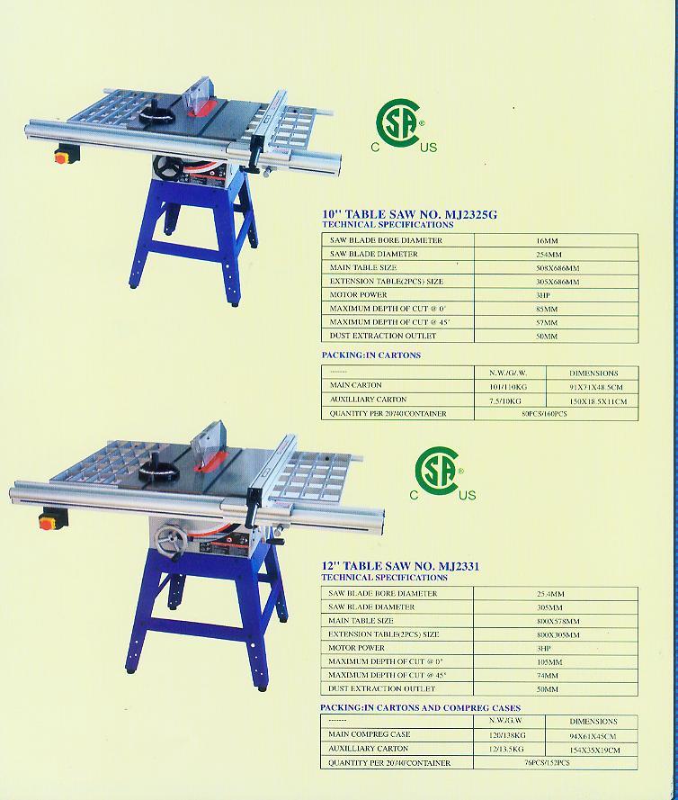 High Precision Electric Wood Cutting Circular Table Saw