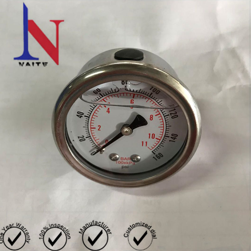 Stainless Steel Case Material and 2.5inch Size Pressure Gauge Manometer