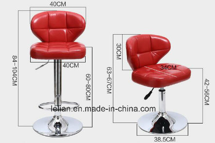 Colorful Leather Bar Stool Bar Chair (LL-BC029)