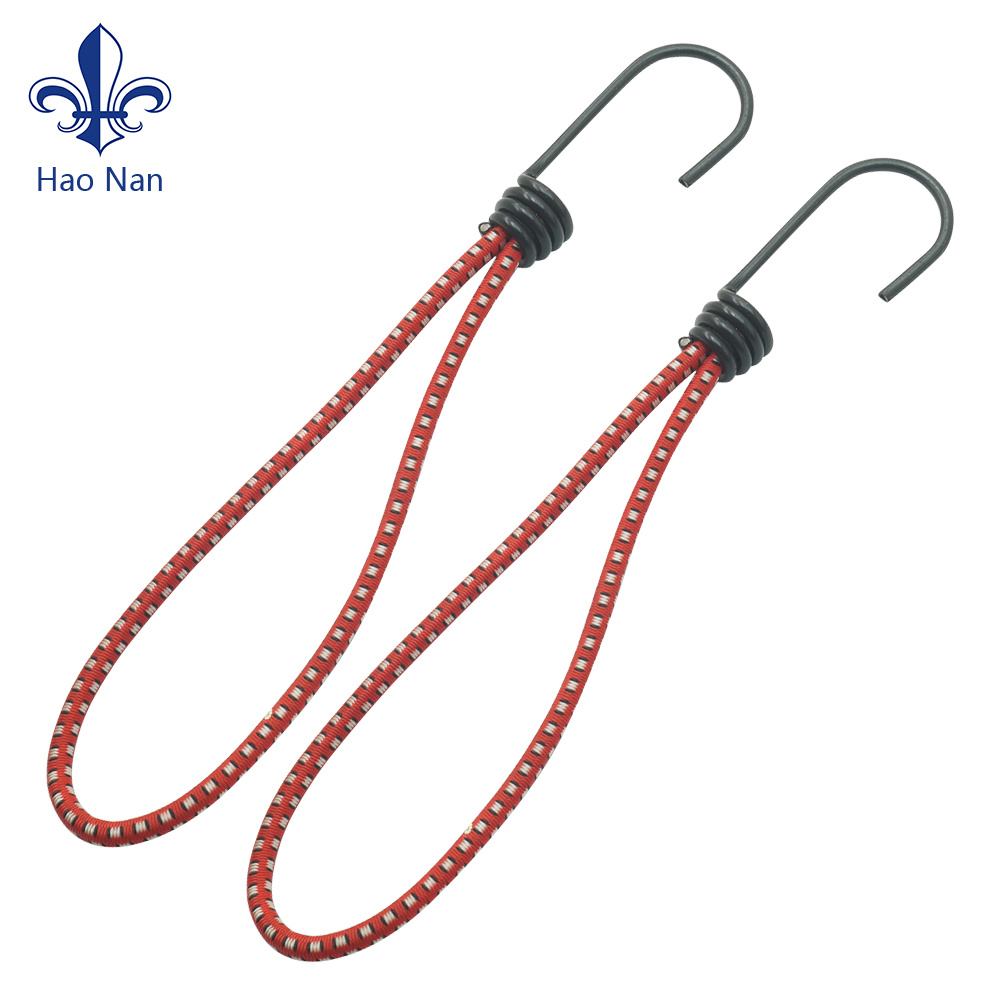 Blue Round Elastic Bungee Cord with Plastic Hook