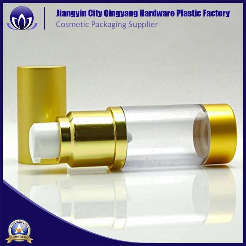 30 Ml Gold Color Airless Pump Bottle for Skincare Lotion