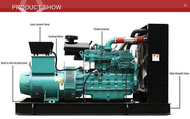 60kw Oripo Open Type Diesel Generator with Yuchai Engine