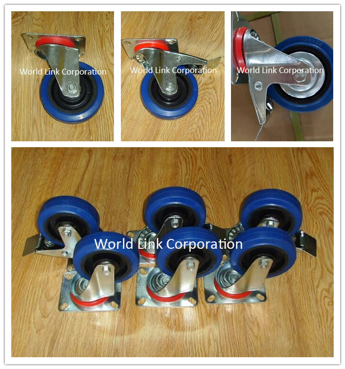 Trolley Part Solid Wheel Industrial Rolling Elastic Caster