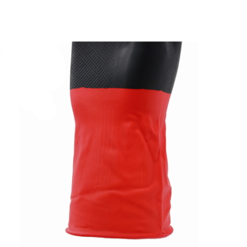 Black & Red Color Industrial Gloves
