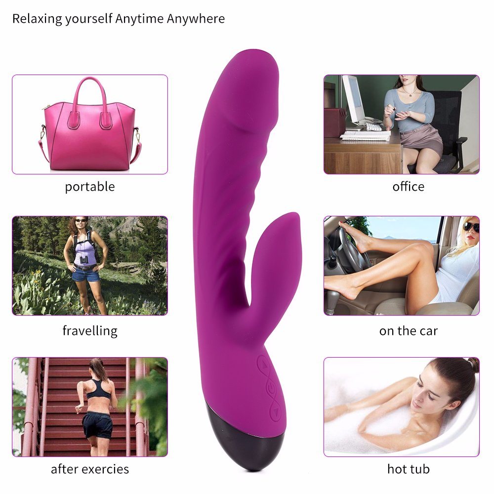 Sex Massager Woman Use Vibrator with Various Speeds
