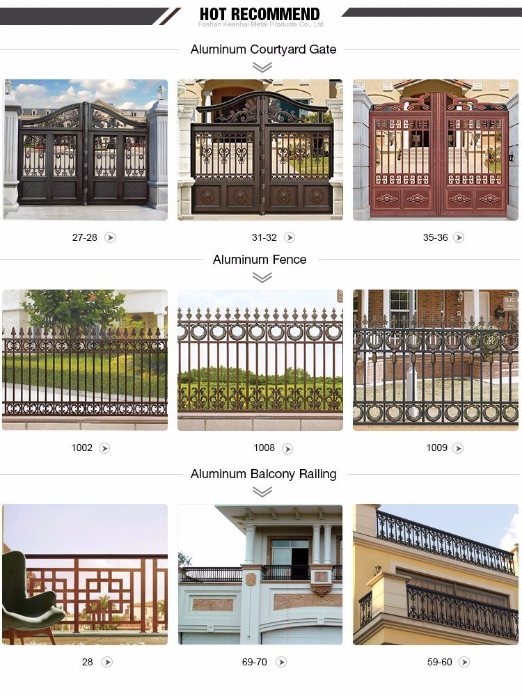 Laser Cut Metal Aluminum Garden Fence Panel for Decoration