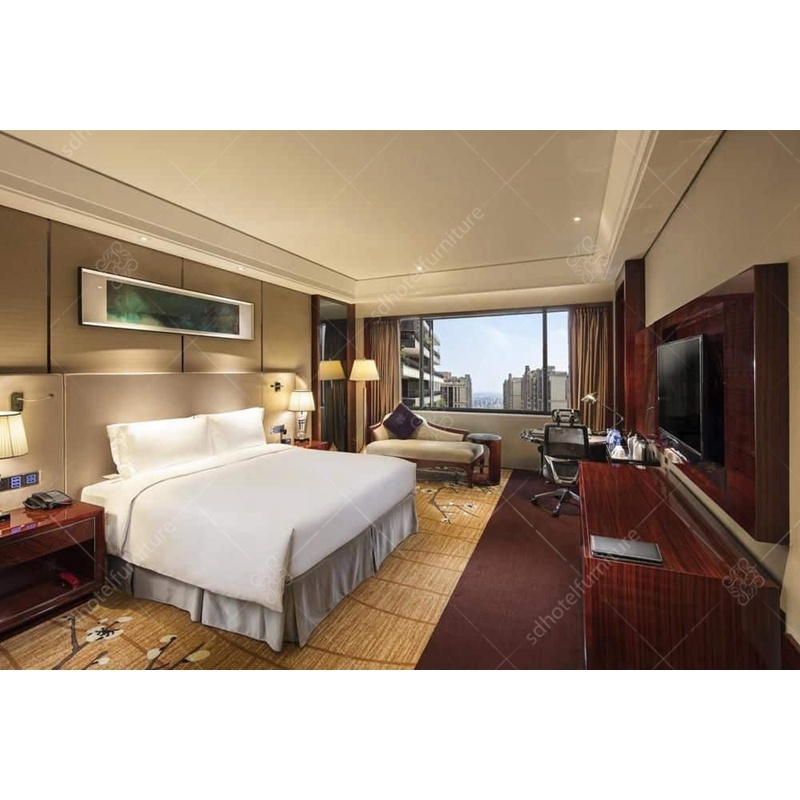 Kingsize Luxury Chinese Wooden Restaurant Hotel Bedroom Furniture