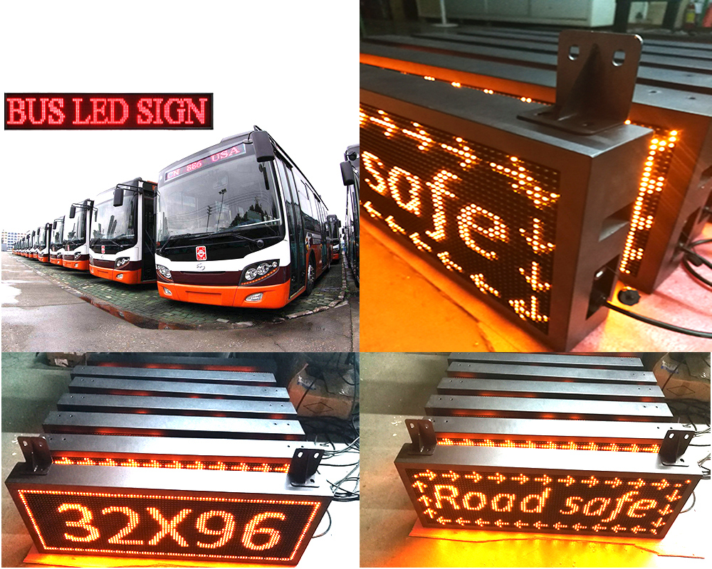 High Brightness White Color DIP LED Moving Message Sign