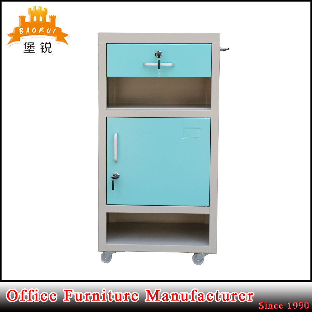 Jas-109 Hospital Stainless Steel Bedside Cabinet Optional with Casters
