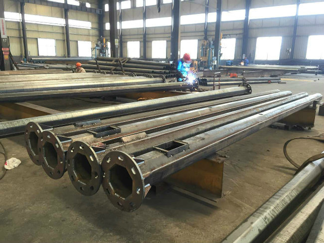 6m Galvanized Steel Road Traffic Pole