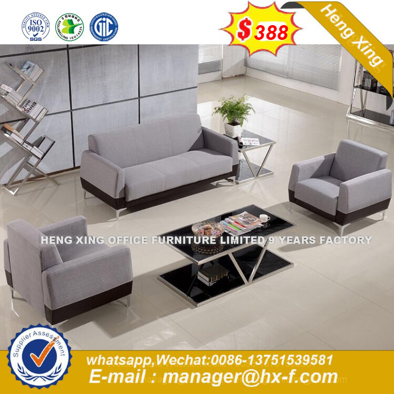 Metal Legs 3+2+1 New Design Leather Office Sofa (HX-8N0517)