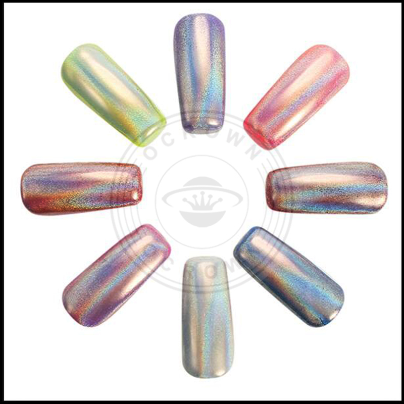 Holographic Nail Powder, Holographic Glitter, Laser Holographic Chrome Pigment