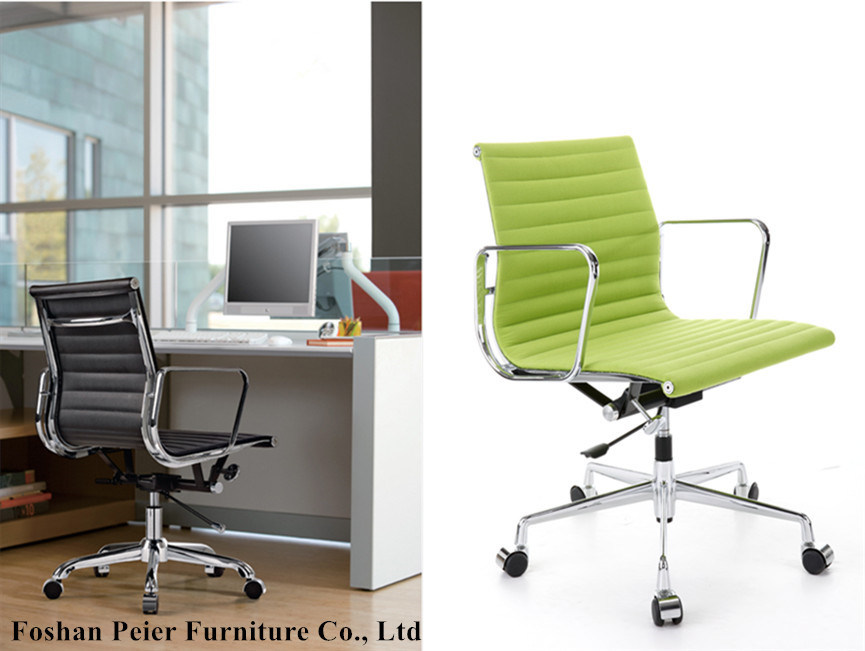 Original Eames Modern Leather Aluminum Hotel Office Chair (PE-E02B)