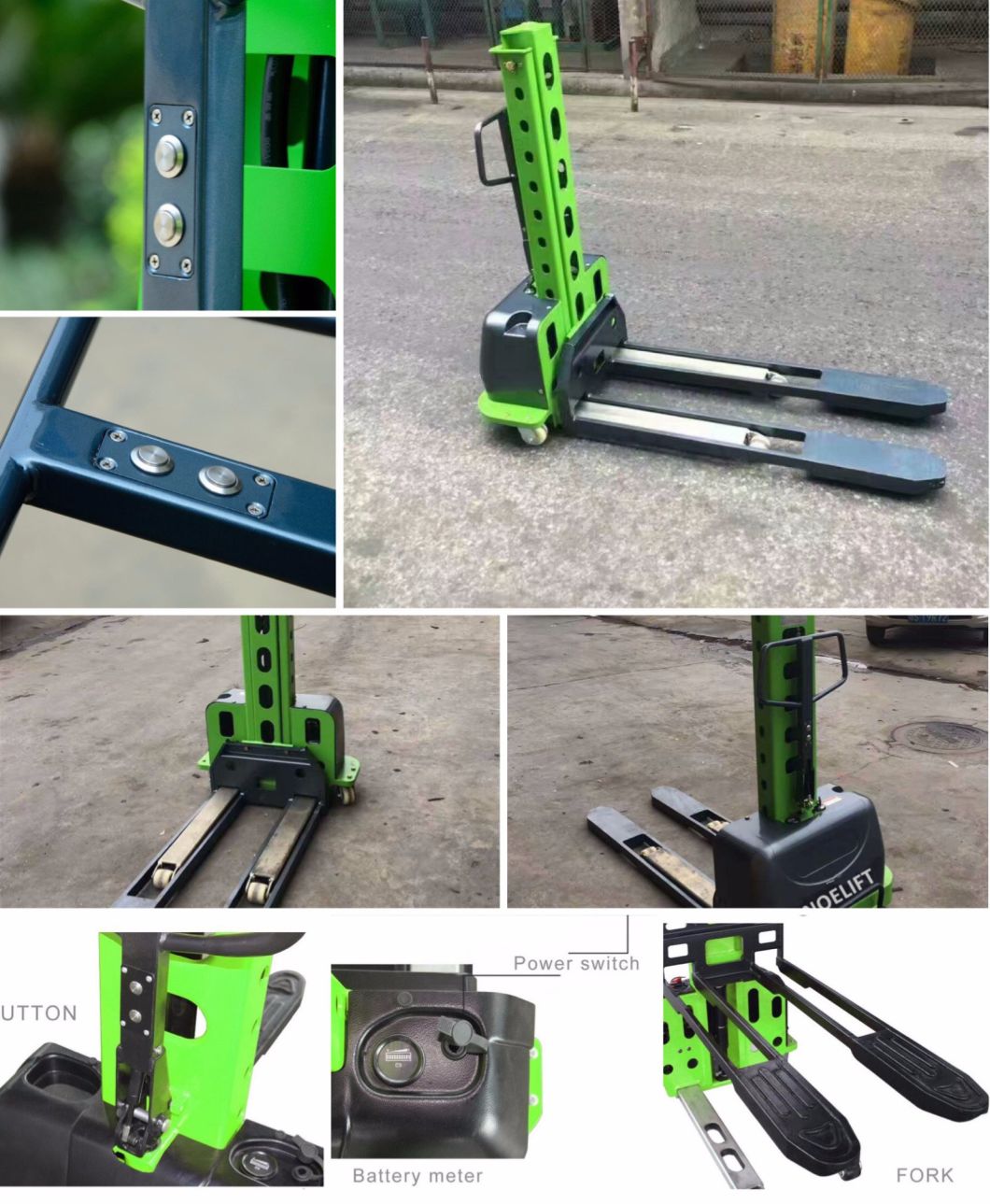 Integrated Hydraulic Four-Wheelers Ring Forklift Electric Portable Self Loading