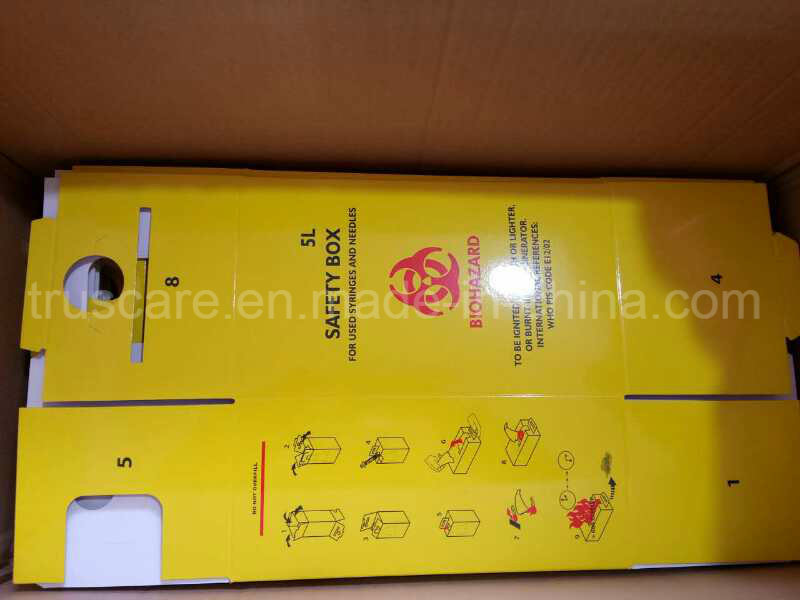 Cardboard Sharps Container/ Safety Box with Ce and ISO