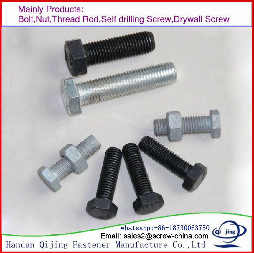 DIN912 White-Zinc Black Hex Head Cap Bolts