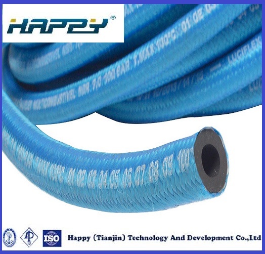 Single Wire Braid Textile Covered Hydraulic Hose SAE R5