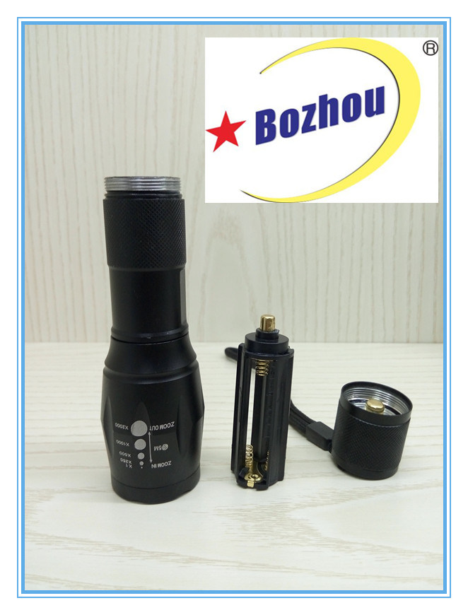 Zoom Torch Rechargeable 3-Mode Bright Flash Light