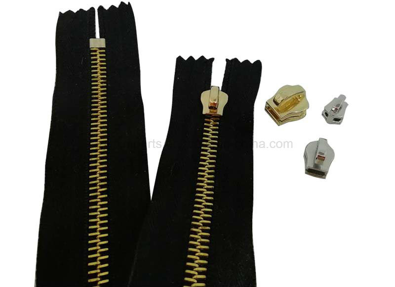 Garment Metal Accessories Polished Stailess Steel Zipper for Clothes Coats Trousers Dress Fashion Metal Parts