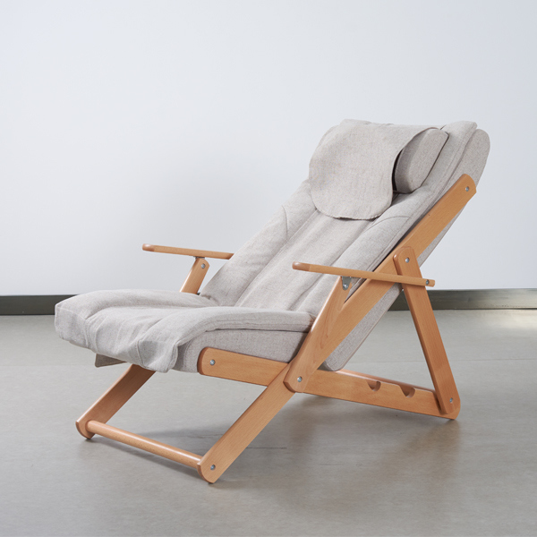 Sun Lounger Wood Beach Massage Sofa Chair