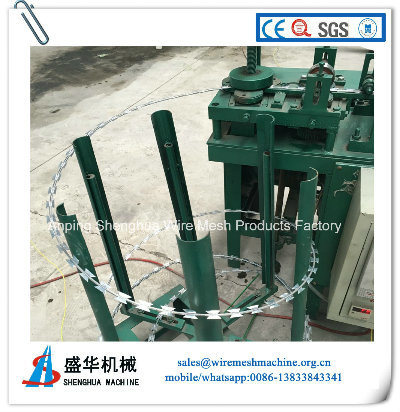 High Speed Prison Fence Razor Barbed Wire Machine