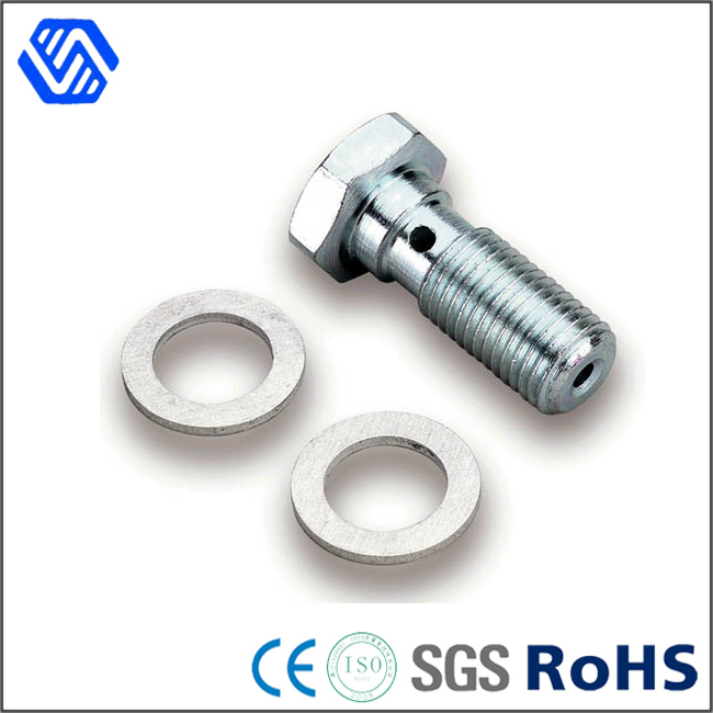 Hexagon High Tension Wheel Hub M24 Full Thread Bolt with Hole