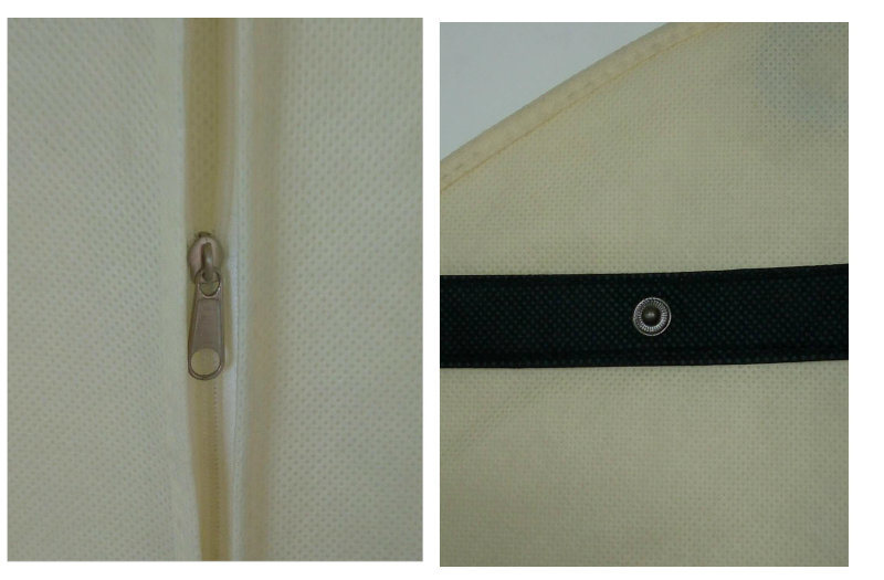 Custom Yellow Non Woven Foldable Garment Bag