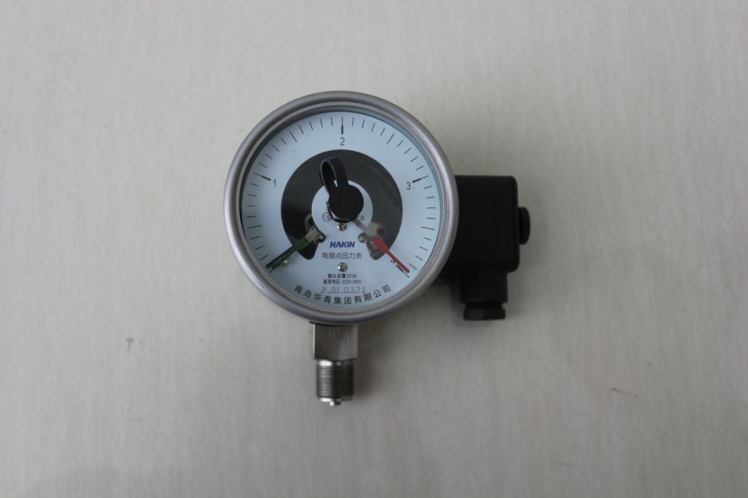 Latest Type Magnetic Electric Contact Pressure Gauge Manometer with Top Quality