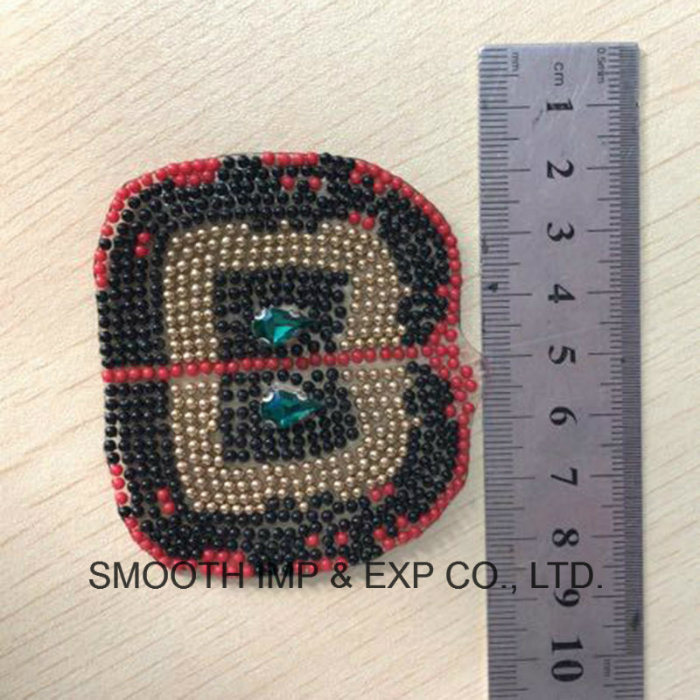 Fashion Hotfix Beaded Crystal Iron on Patches Clothes Decoration Transfer