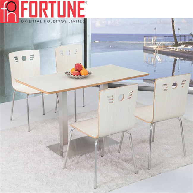Fresh Design Modern Restaurant Stainless Steel Dining Table and Chair (FOH-BC16)