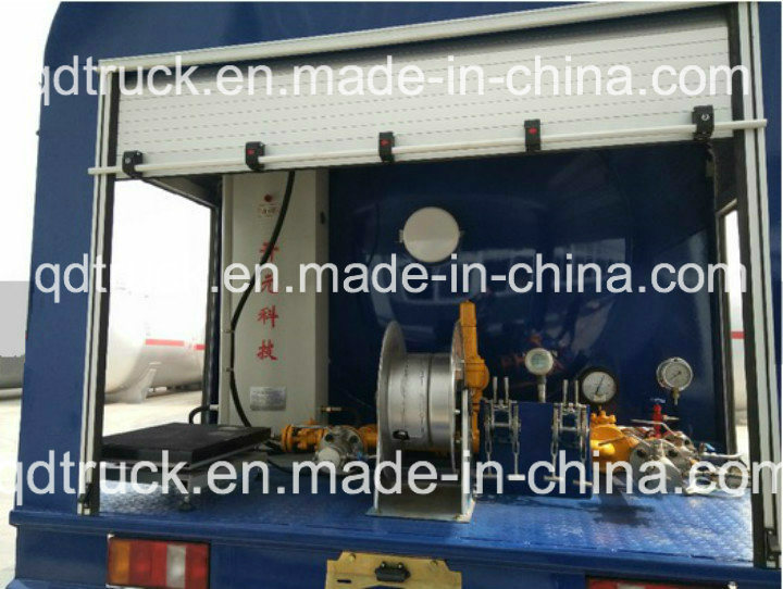 HOWO truck mounted cooking gas filling station, 5m3 Gas Dispenser Truck