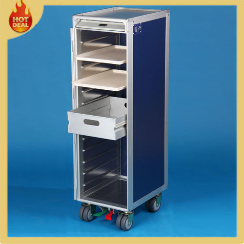 4 Wheels Aluminum Inflight Airplane Aircraft Catering Cart