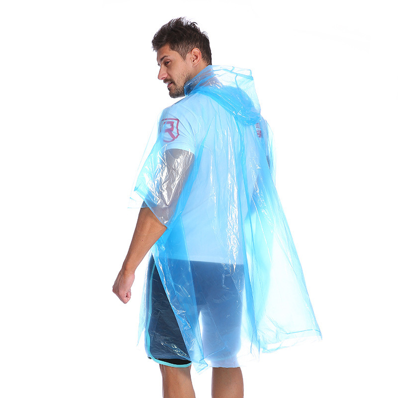 New Promotional Disposable Raincoat Foldable Poncho Plastic PE Raincoats