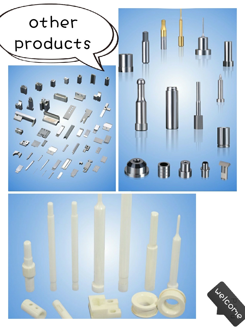 Ceramics Pins (standard or non-standard ceramics punchese)