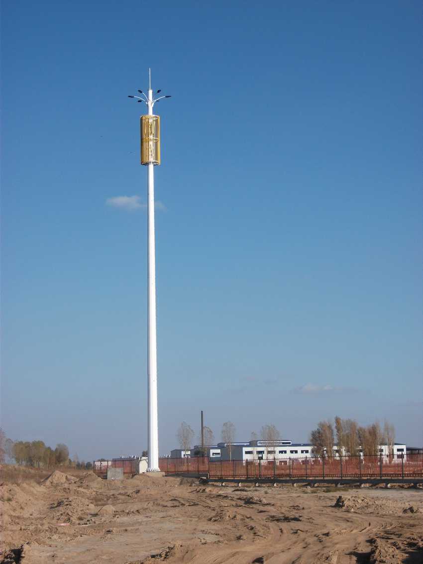 Self Supporting Steel Monopole Communication Cell Tower