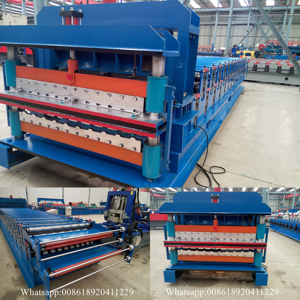 Double Layer Glazed Tile Roll Forming Machine