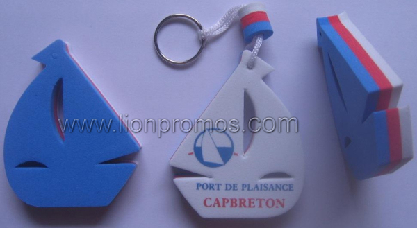 Promotional Gift Custom Shape Printing Floating EVA Keychain