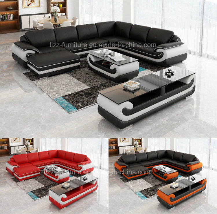 Elegant Furniture Modern Home Leather Sofa Bed