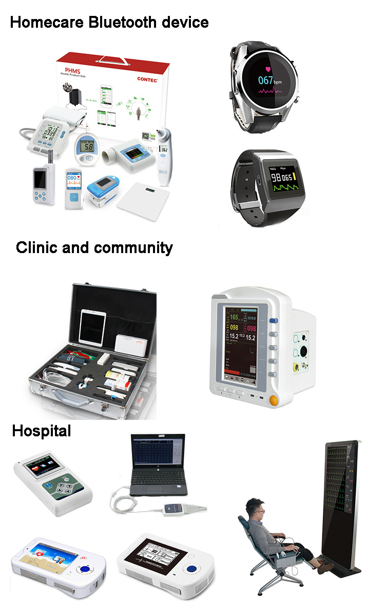 Contec ECG1200g Ce/FDA Approval Digital 12 - Channel Electrocardiograph ECG Machine From 20 Years Manufacture