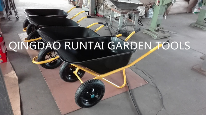 Strong and Cheap Double Wheels Wheel Barrow (WB6416)