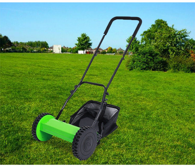 Reel Lawn Mower Trimmer with Grass Catcher 25052