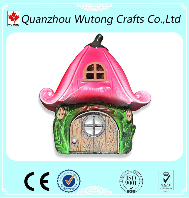 Mushroom Miniature House Design Resin Craft Garden Decoration for Sale