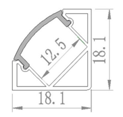 Angle Corner LED Extrusions for LED Strip Light China Supplier