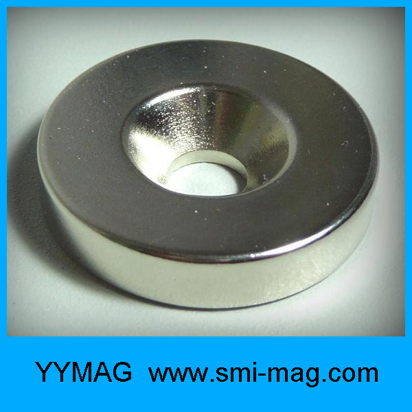 High Quality Rare Earth Magnet with Screw Hole Ring Magnets