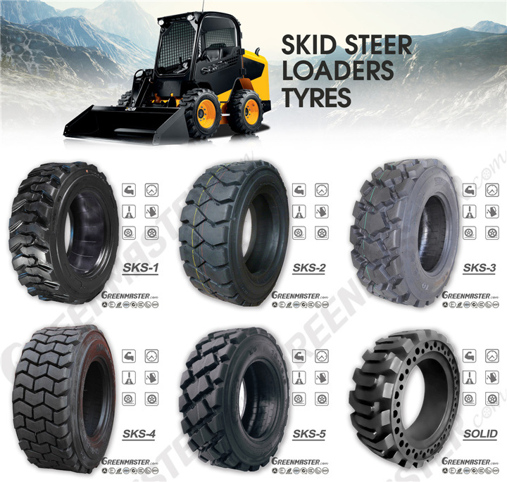 Factory Industrial Pneumatic/Solid NHS Forklift Tire Skid Steer Loader Tyre