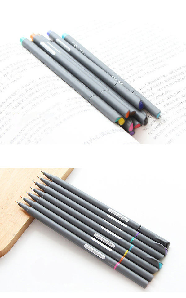 Wholesale Extremely Fine 0.38mm Color Line, Stroke, Fiber Watercolor Pen