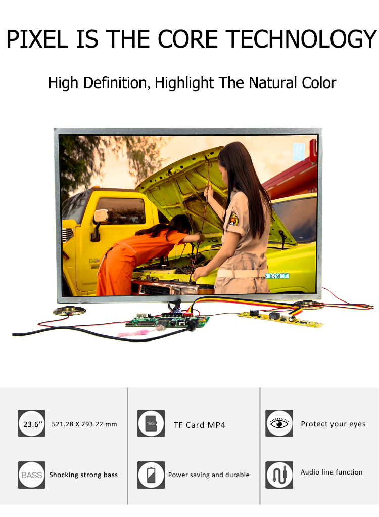 High Quality LCD Display Module 12 Inch TFT LCD TV Monitor