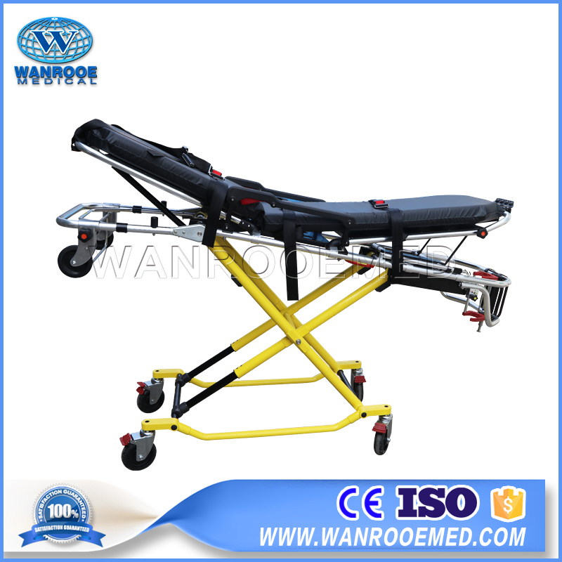 Ea-3G Folding Adjustable Hospital Equipment X-Frame Patient Stretcher