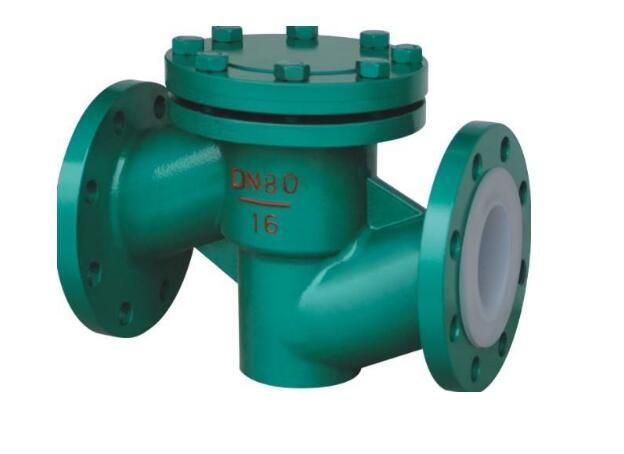 H41f46 Lined Fluorine Back-Pressure Check Valve